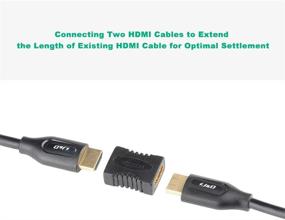 img 2 attached to 🔌 J&D HDMI Женский к женскому HDMI переходник Адаптер 2 шт. - Покрытие золотом, поддерживает 4K, 3D, ARC и Ethernet