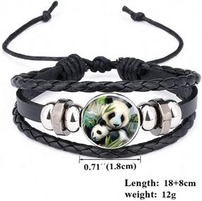 img 2 attached to Pictures Leather Bracelet Cabochon 12013009