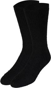 img 2 attached to Truform Medical Compression Socks for Men and 🧦 Women; Black, Medium; 8-15 mmHg; Crew Length to Mid-Calf