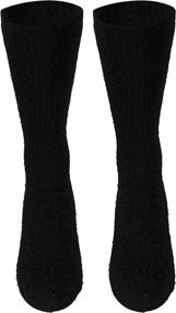 img 1 attached to Truform Medical Compression Socks for Men and 🧦 Women; Black, Medium; 8-15 mmHg; Crew Length to Mid-Calf