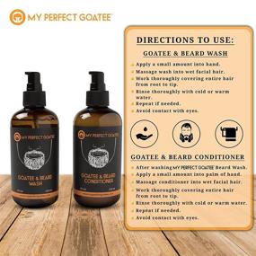 img 1 attached to 🧔 Ultimate Goatee Care Bundle - Deluxe Goatee Beard Wash, Hydrating Beard Conditioner Facial Hair Cleanser (Combo Pack, 8.5 oz each)