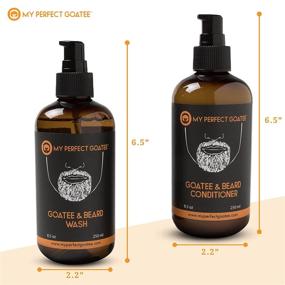 img 2 attached to 🧔 Ultimate Goatee Care Bundle - Deluxe Goatee Beard Wash, Hydrating Beard Conditioner Facial Hair Cleanser (Combo Pack, 8.5 oz each)