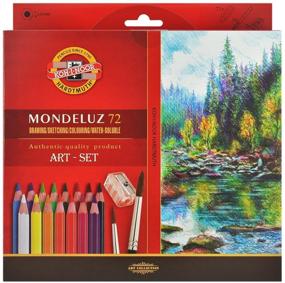 img 3 attached to 🎨 Koh-i-noor Mondeluz Aquarell Drawing Set: Исключительный набор из 72 цветных карандашей для яркой художественной работы.