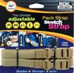 rok straps 10357 adjustable pack stretch strap for motorcycle/atv logo