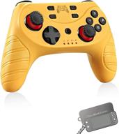 yellow wireless switch pro controller - turbo, gyro axis, motion & vibration shock, bluetooth compatible (nintendo switch/switch lite) logo