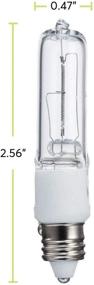 img 1 attached to 💡 Sterl Lighting 100W T4 JD E11 Mini Candelabra Halogen Bulbs - 10 Pack, Long Lasting & High Output - Ideal for Chandeliers, Pendants, Cabinets, and Table Lamps