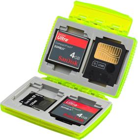 img 3 attached to 📸 Gepe 3862E CardSafe Extreme: Optimal Storage Solution for Compact Flash, SD, Smart Media, Multimedia Card, and Memory Stick (Neon)