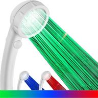 sttiao led handheld shower head: water 🚿 temperature controlled color changing & water stop feature logo