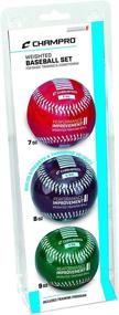 img 4 attached to ⚾ Optimized for SEO: CHAMPRO Weighted Baseball Training Set