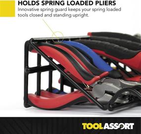 img 3 attached to 🔧 Efficient Plier Organizer Rack - 2 Pack for Insulated, Spring Loaded & Regular/Wide Handle Pliers - Convenient Toolbox Storage and Organization Holder for Chest Drawers