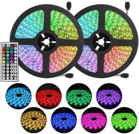 img 4 attached to 🌈 DLIANG 65.6ft RGB LED Strip Light Kit - Flexible Tape Lights with 600 LEDs, Remote Control, and Power Adapter - Perfect for Home Kitchen Party Deco!