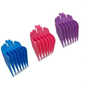 img 1 attached to Premium Professional Hair Clipper Guide Combs: #3170-400, 10 Color Rainbow Set, Compatible with Most Whal Clippers, Cut Lengths from 1/8 Inch to 1 Inch