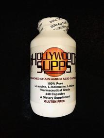 img 4 attached to 💪 Капсулы BCAA Hollywood Supps: 3200 мг Чистая смесь, произведена в США.