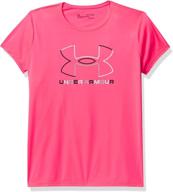 👕 under armour girls' tech big logo short sleeve t-shirt: stylish and comfortable performance wear logo