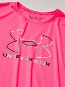 img 1 attached to 👕 Under Armour Girls' Tech Big Logo Short Sleeve T-Shirt: Stylish and Comfortable Performance Wear