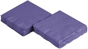 img 2 attached to Purple 3 Ply Beverage Napkins Supply