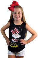 minnie black tank girls small logo