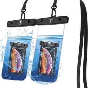 img 4 attached to Tiflook Waterproof Pouch Phone Dry Bag - Protect LG Stylo 6, Velvet, Wing, K51, K92, K31, V60, V50, V40, G8, G7 with Clear Underwater Case (2 Pack)