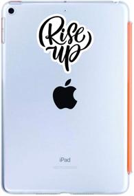 img 1 attached to 🌟 A&B Traders Rise UP Laptop Stickers - Inspirational Car Decals, Water Bottle Stickers, Cute Car Accessories Stickers for Phone, Quotes Stickers for Laptops, MacBook Air/Pro Skin Decals (3 INCH)