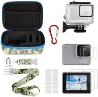 🎥 kitspeed accessories kit for gopro hero 7 white/silver: waterproof case, portable carrying case, screen protector & more! logo