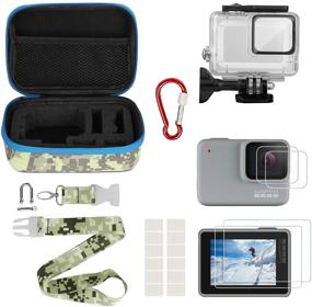 img 4 attached to 🎥 Kitspeed Accessories Kit for GoPro Hero 7 White/Silver: Waterproof Case, Portable Carrying Case, Screen Protector & More!