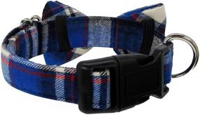 img 2 attached to 🐱 Kebs Kebocis Adjustable Cat Bow Tie Collar with Detachable Bowtie: Neck Tie for Dogs