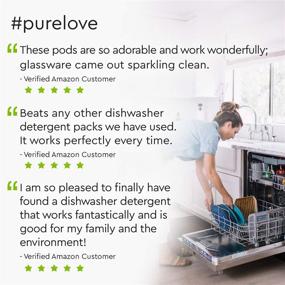 img 2 attached to 🍽️ Puracy Dishwasher Pods - Powerful 50 Count Free & Clear Scent Detergent Pods - Natural Dishwasher Tablets for Sparkling Clean & Shine - Hypoallergenic Dishwasher Soap, Eco-friendly Dishwashing Pods