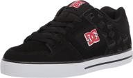 dc mens lace up shoe black sports & fitness in skates, skateboards & scooters logo