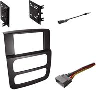 enhance your dodge ram's audio system: double din radio dash kit with antenna adapter & harness for 2002-2005 ram 1500 2500 3500 logo