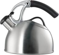 🍵 enhance your tea experience with oxo brew uplift tea kettle: brushed stainless steel excellence logo