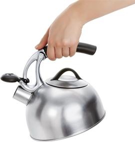 img 1 attached to 🍵 Enhance Your Tea Experience with OXO BREW Uplift Tea Kettle: Brushed Stainless Steel Excellence