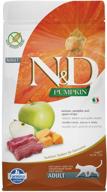 nutrition-rich grain-free dry cat food: farmina natural & delicious pumpkin, apple, and venison, 3.3lbs logo