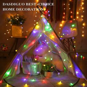 img 3 attached to 🌟 Waterproof 100-LED Globe String Lights for Bedroom, 43ft with 8 Modes - Decorative Fairy Lights for Patio, Yard, Garden, Tree, Christmas, Wedding, Party - Plug in and Connectable - Multi-Color