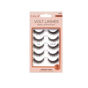 img 2 attached to 💋 Enhance Your Flirty Look with Light So Shine Volt Lashes - 5 Pairs of Volume, Curl, and Flare