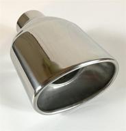 🔥 wdwo55075-250-ss double wall stainless steel wesdon exhaust tip - 5.5” x 3.5” oval, 7.50” long, 2.50” inlet: buy now! logo