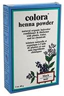 🖤 краска для волос colora henna в порошке черного цвета - 2 унций (59 мл) (3 упаковки) логотип