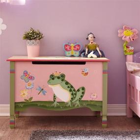 img 3 attached to Fantasy Fields Magic Garden Wooden 🌈 Toy Chest: Safe, Hand-Crafted & Imagination Inspiring