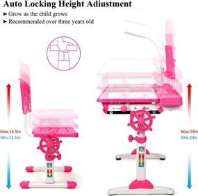 img 3 attached to 📚 Enhance Your Kids' Study Experience with Our Adjustable Childrens Functional Ergonomic Workstation for Home Store