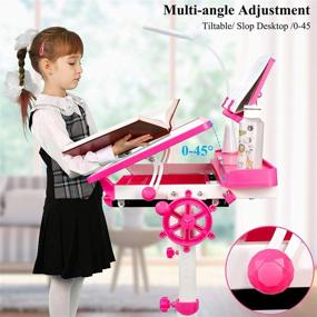 img 2 attached to 📚 Enhance Your Kids' Study Experience with Our Adjustable Childrens Functional Ergonomic Workstation for Home Store