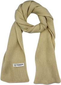 img 3 attached to RARITY US Unisex Thicken Fashion Scarves Girls' Accessories for Cold Weather