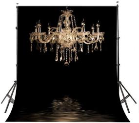 img 4 attached to 💎 European Crystal Chandelier Black Backdrop Studio Props - Lyly County Photography Background 5x7ft Indoor Decorations LY024