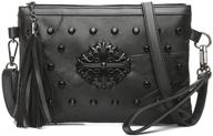 karresly womens studded shoulder black 1 1 women's handbags & wallets and shoulder bags logo