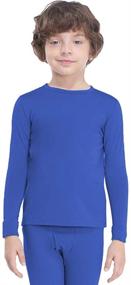 img 4 attached to 👕 Boys' MANCYFIT Thermal Baselayer Underwear Undershirts for Enhanced Comfort and Style