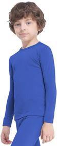img 1 attached to 👕 Boys' MANCYFIT Thermal Baselayer Underwear Undershirts for Enhanced Comfort and Style