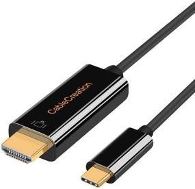 img 4 attached to 🔌 USB C to HDMI Cable- 6ft CableCreation Type C to HDMI 4K Thunderbolt 3 Compatible, ideal for Home Office, MacBook Pro/Air/iPad Pro 2020 2018, Surface Book 2, Dell XPS 15, Galaxy S20/S10