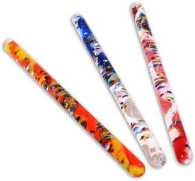 img 1 attached to 🎉 Игрушки Toysmith Jumbo Spiral Glitter Wands (12,5 дюйма) - 3 комплекта подарков в упаковке для вечеринки (разные цвета)