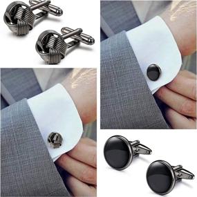 img 1 attached to LOLIAS Cufflinks Classic Cufflink Business