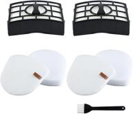 🔍 high-performance hepa filter and foam felt replacement kit for shark vacuum navigator zu560, zu561, zu562, zu572, uv650 zero-m with cleaning brush - xffk560 xhepa560 логотип