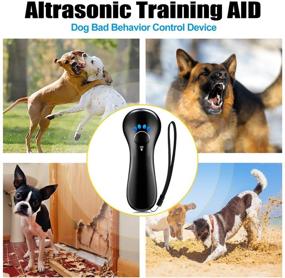 img 3 attached to 🐶 ZelenDecor Anti Barking Device: Powerful Ultrasonic Dog Barking Deterrent, Rechargeable and Effective Control for Dogs (Black)