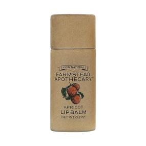 img 4 attached to Organic Apricot Lip Balm by Farmstead Apothecary - 100% Natural with Beeswax, Shea Butter & Coconut Oil, 0.2oz